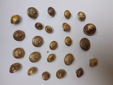 Lot 24 Boutons Militaire