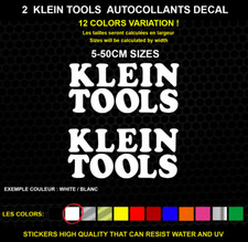2 klein tools  autocollant Véritable decal autocollant vinyle imperméable 5-50cm