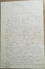 Lettre autographe signée Ponson du Terrail Légion d'honneur 1866
