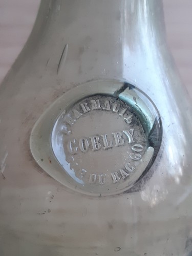 Bouteille verre ancien - bouteille,