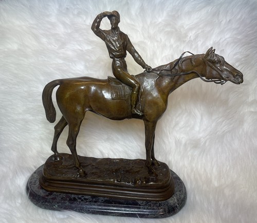 Solid bronze equestrian horse - solid,