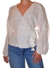 Blouse blanche à nouer taille 34/36 zara très bon état
