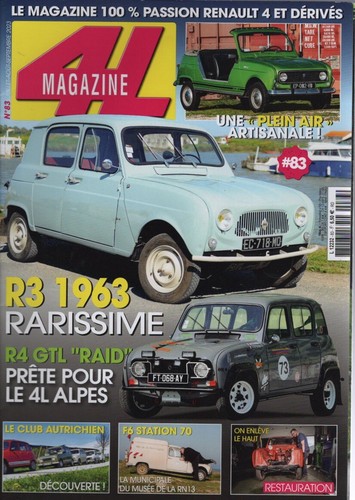 Magazine renault 3 - 4l, 1962