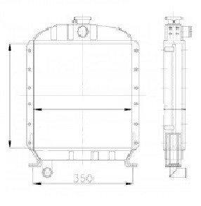 Radiateur eau pour fiat - radiateur,