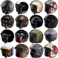 Premier Vintage Moto Casque Jet Avec Rétro Motard