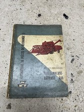 Catalogue Pièces Entretien Manuel Moissonneuse Batteuse 685 MASSEY-FERGUSON