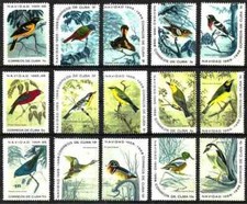 Timbres Oiseaux Religion Noel 910/924 ** (52776BE) - cote : 45 €
