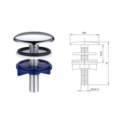 Bouchon trou robinet 1 - de,