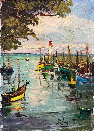 Tableau hst marine phare port - tableau,