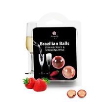 Boule de massage 2 Brazilian Balls - Vin de fraise - jeux érotique brésilienne