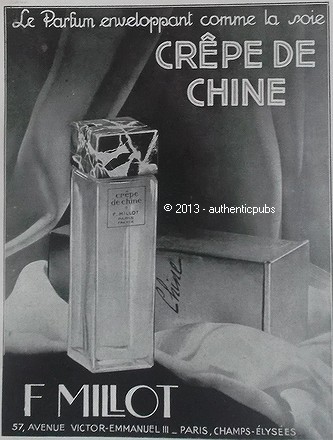 Publicite parfum millot - f.,