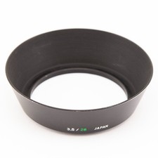 Olympus Zuiko 28mm f3.5 pare-soleil / metal lens hood 28/3.5 49mm