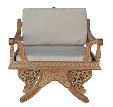 Fauteuil de dignitaire chinois en chêne patiné