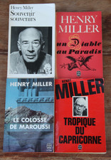 HENRY MILLER - LOT DE 4 LIVRES