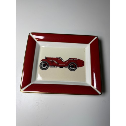 China trinket tray - trinket, red