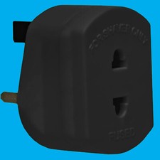 Rasoir Adaptateur Voyage Prise Pour 2 Rond Broche Vers 3 Plat UK 1A