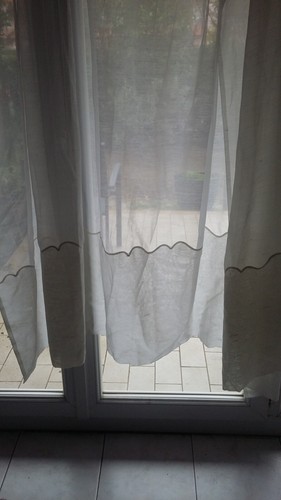 Ancien grand rideau voilage - ancien,