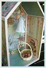 Maison de poupée - Maisonnette en bois 33,5 cm de hauteur