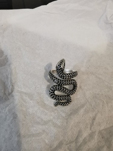 Bague serpent argent - bague,