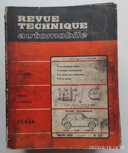 Revue technique automobile 275 - revue,