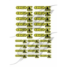 NEUF Sticker Adesivi Losi 8ight 3.0 Trasparente Lucido - Decal Rc