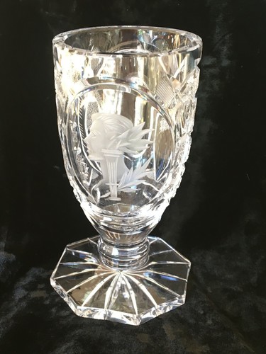 Vase cristal art nouveau - cristal,