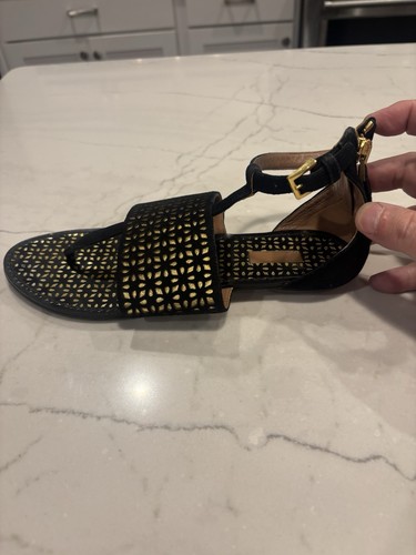 Alaia leather flip flops - alaia,
