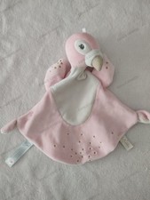 Doudou Plat Flamant Rose