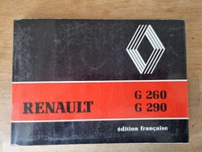 notice d'entretien CONCESSIONNAIRE RENAULT TRACTEUR CAMION G260 G290 oct 1986