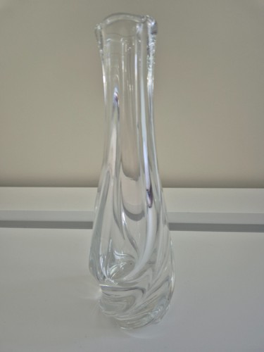 Vase torsadé cristal - en,