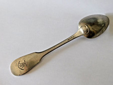 GRANDE CUILLERE COMPAGNIE MARITIME METAL ARGENTE BOULENGER 1939 ANCRE DE MARINE