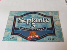 Etiquette bière SEPTANTE 5 Brie TERKEN N°3