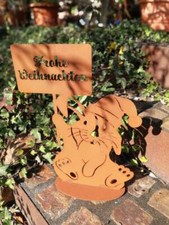 Lapin de Noël en rouille