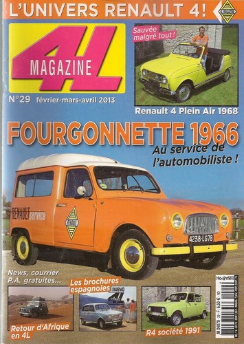 Magazine renault 4 - 4l,