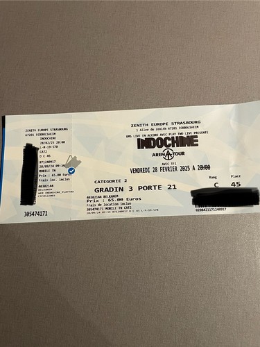 Place concert indochine - concert,
