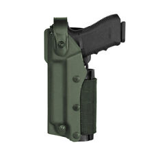 HOLSTER GAUCHER ZOOM VKZ8 VERT OLIVE POUR GLOCK 17/18/19/22/23 AVEC LAMPE/LASER