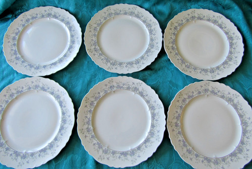 Assiettes plates porcelaine - 6,
