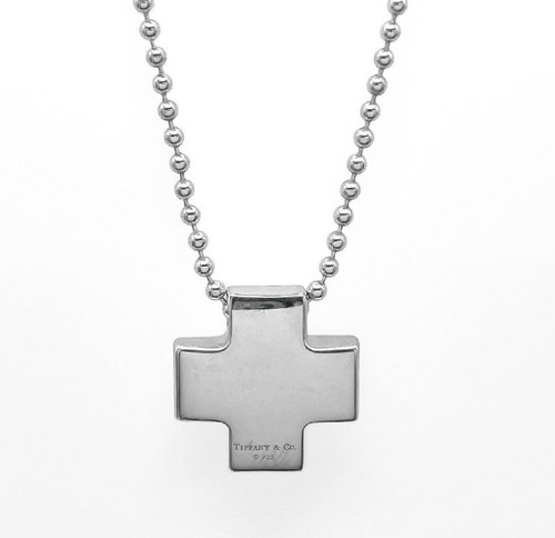 Collier croix romaine tiffany - collier,