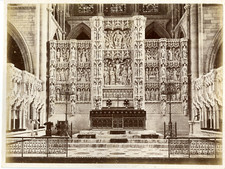 Royaume-Uni, Organ of Truro Cathedral Vintage albumen print.  Tirage albuminé 