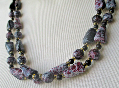 Grand collier sautoir perles