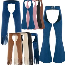 iiniim Pantalon Cowboy Homme Costume Western Vintage Hippe Halloween Cosplay