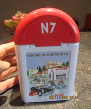 Ancienne Boite Borne RN7 Citroën 2cv DS Renault 4cv Nougat de Montélimar Monic