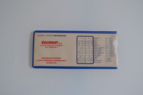 Règle calcul blundell - règle, à