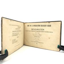 [Linguistique XIXe] DIALOGUES FRANÇAIS-ARABE 1839 Honorat Delaporte TRANSLITT.