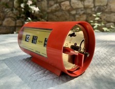 Ancien Réveil Mécanique Mirage West Germany Années 70 Orange & Jaune