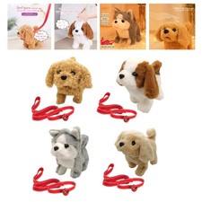 Chien en peluche électronique qui aboie la queue qui remue un cadeau