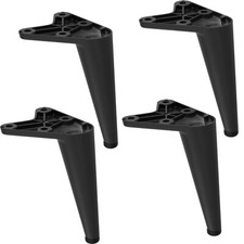 4x Pied de Meuble Noir Design