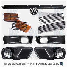 VW MK3 Golf GTI Spoiler grille, set grilles prises d’air Euro pare-chocs avant