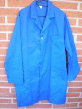 Ancienne veste bleu longue blouse t 50 52 ouvrier usine atelier instituteur