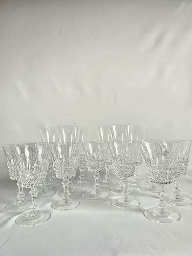Lot verres en cristal - de, 15